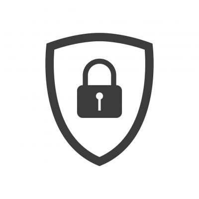 Security icon - Shield lock vector