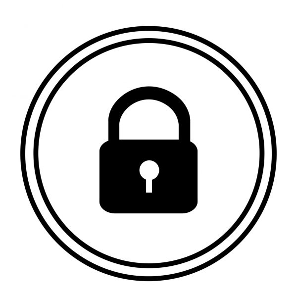 Security design over white background, vector illustration